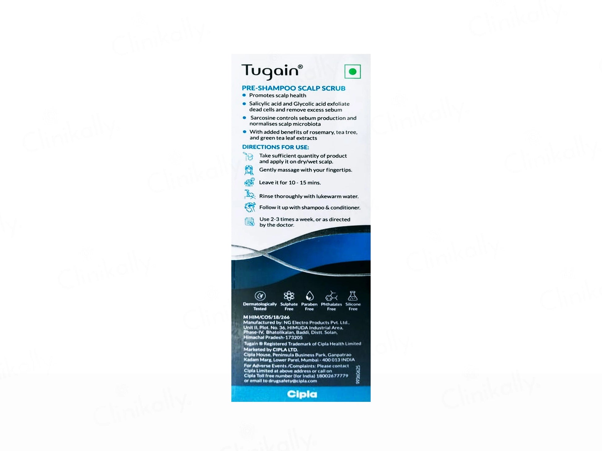 Tugain Pre-Shampoo Scalp Scrub