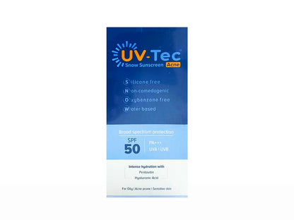 UV-Tec Acne Snow Sunscreen SPF 50 PA