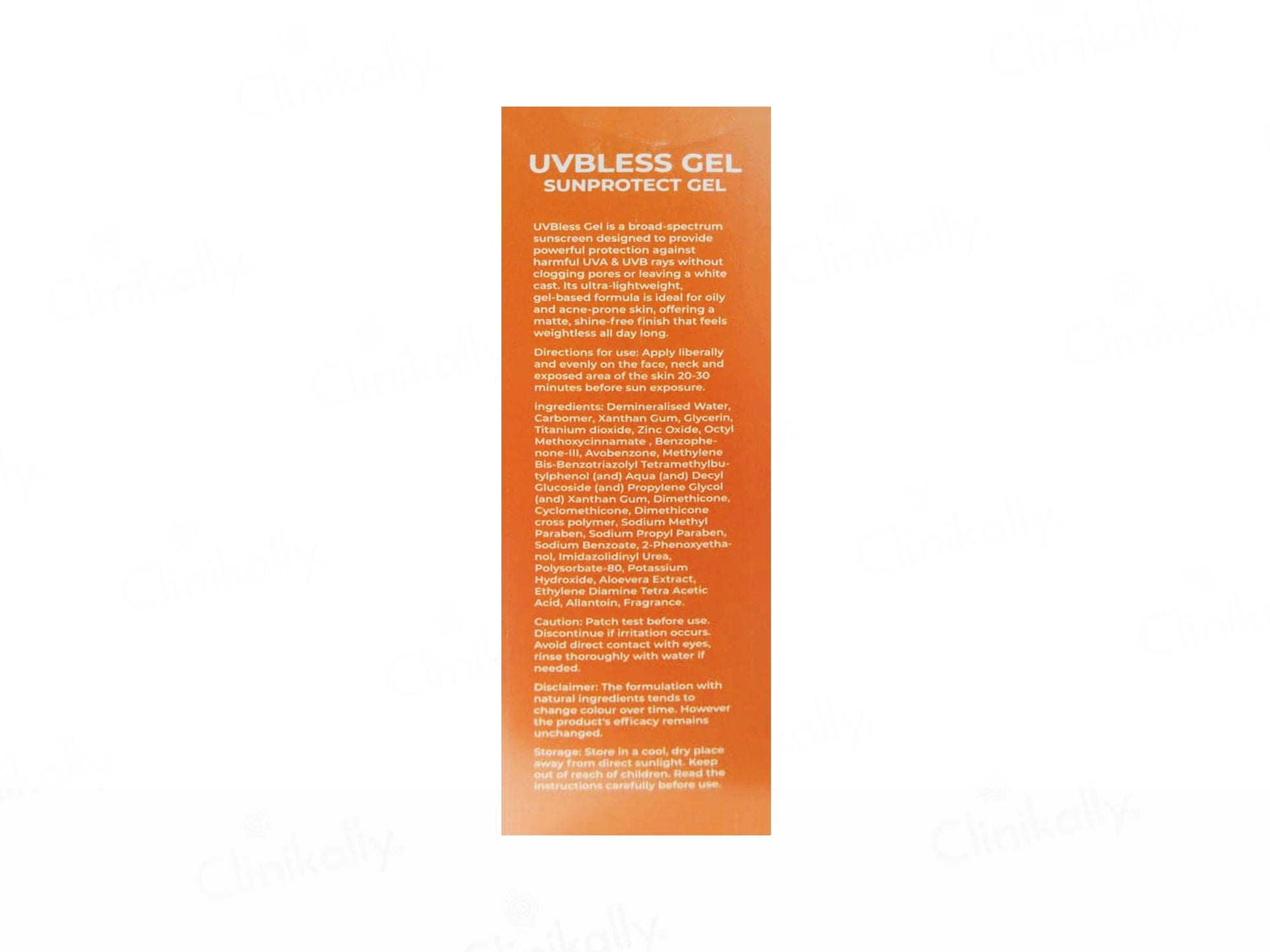 UVBless Sunprotect Ultra Lightweight Sunscreen Gel SPF 50 PA