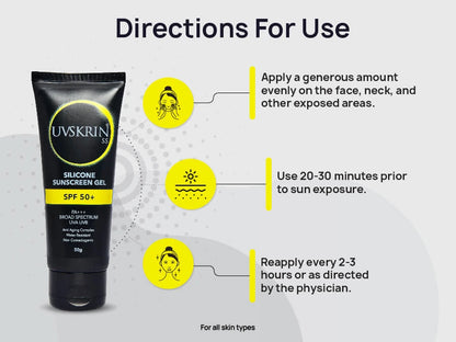 UVSkrin SS Silicone Sunscreen Gel SPF 50