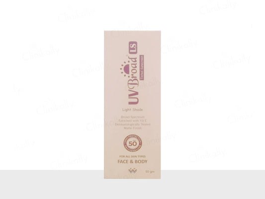 UV Broad LS Light Shade Tinted Sunscreen SPF 50 PA