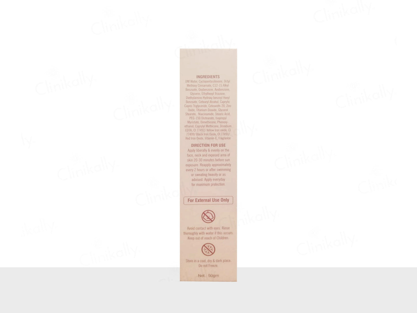 UV Broad LS Light Shade Tinted Sunscreen SPF 50 PA