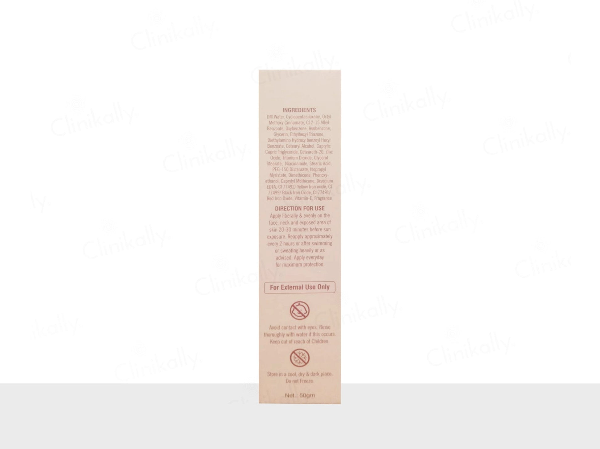 UV Broad LS Light Shade Tinted Sunscreen SPF 50 PA