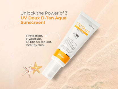 UV Doux D-Tan Aqua Sunscreen Lotion SPF 50 PA