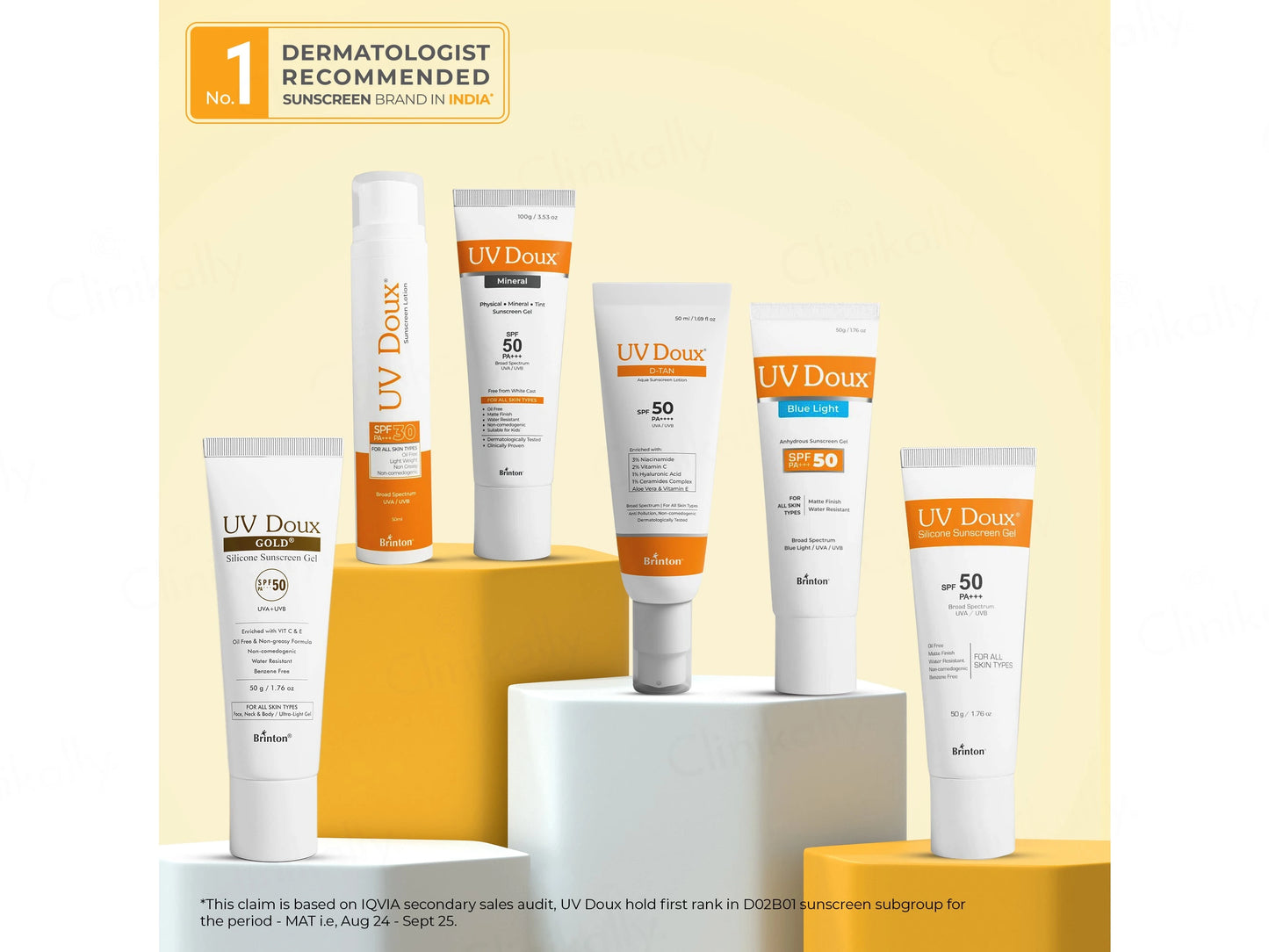 UV Doux Gold Silicone Sunscreen Gel SPF 50 PA