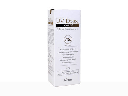 UV Doux Gold Silicone Sunscreen Gel SPF 50 PA