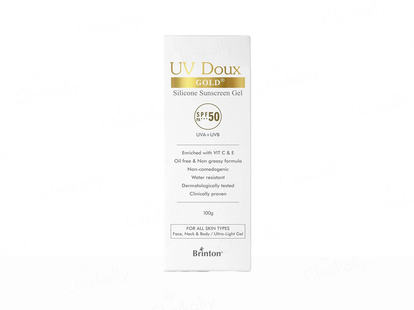 UV Doux Gold Silicone Sunscreen Gel SPF 50 PA