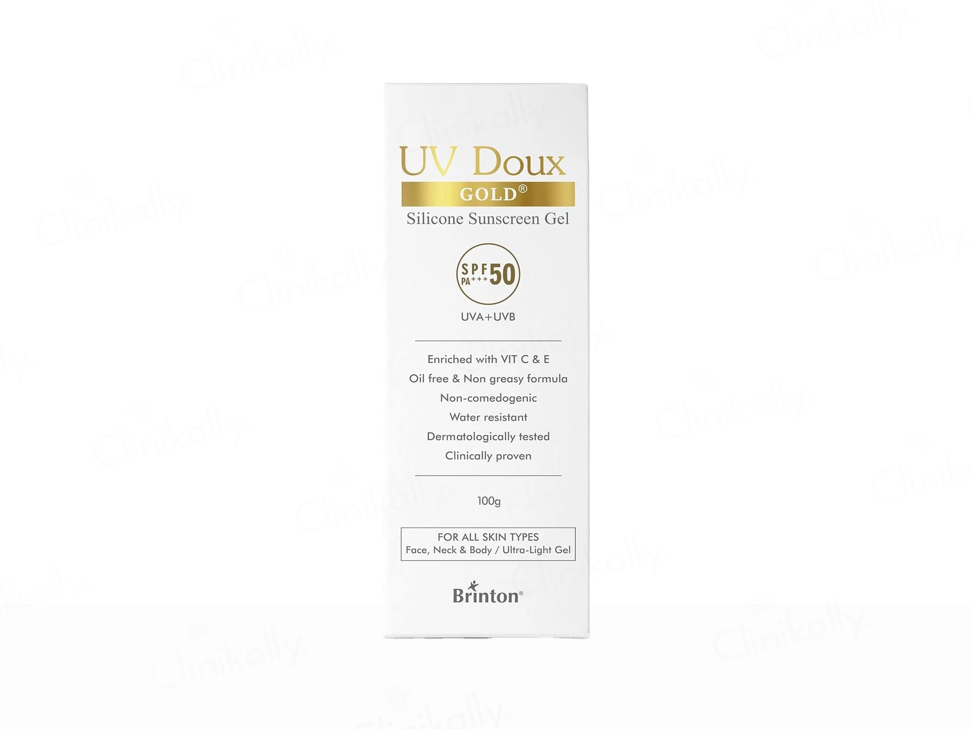 UV Doux Gold Silicone Sunscreen Gel SPF 50 PA