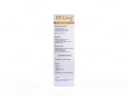 UV Lissa Lite Skin Lightening Sun Cream SPF 30 PA