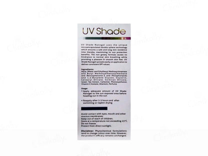 UV Shade Nano Gel Sunscreen SPF 50 PA