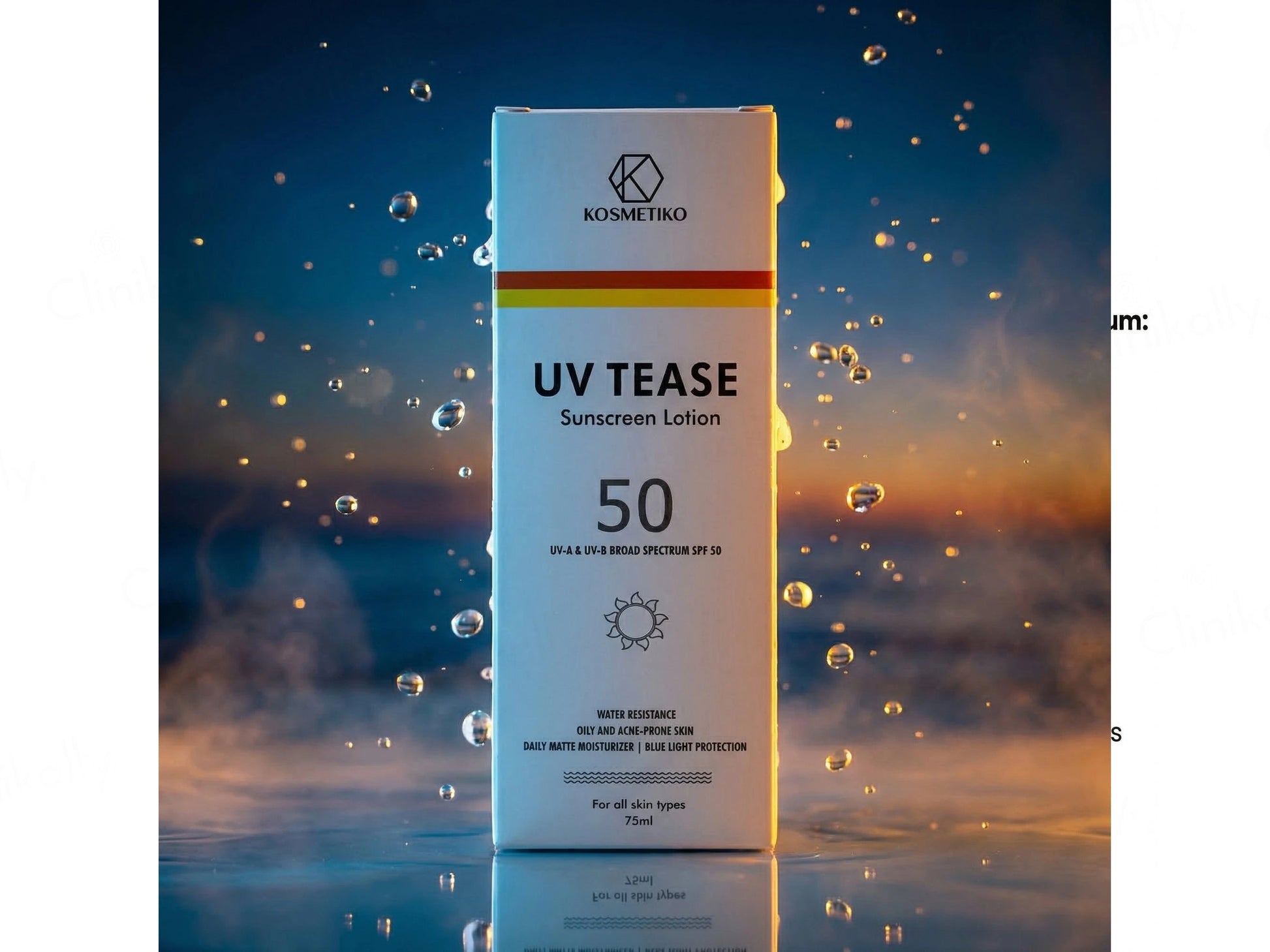 UV Tease Daily Matte Moisturizer Sunscreen Lotion SPF 50
