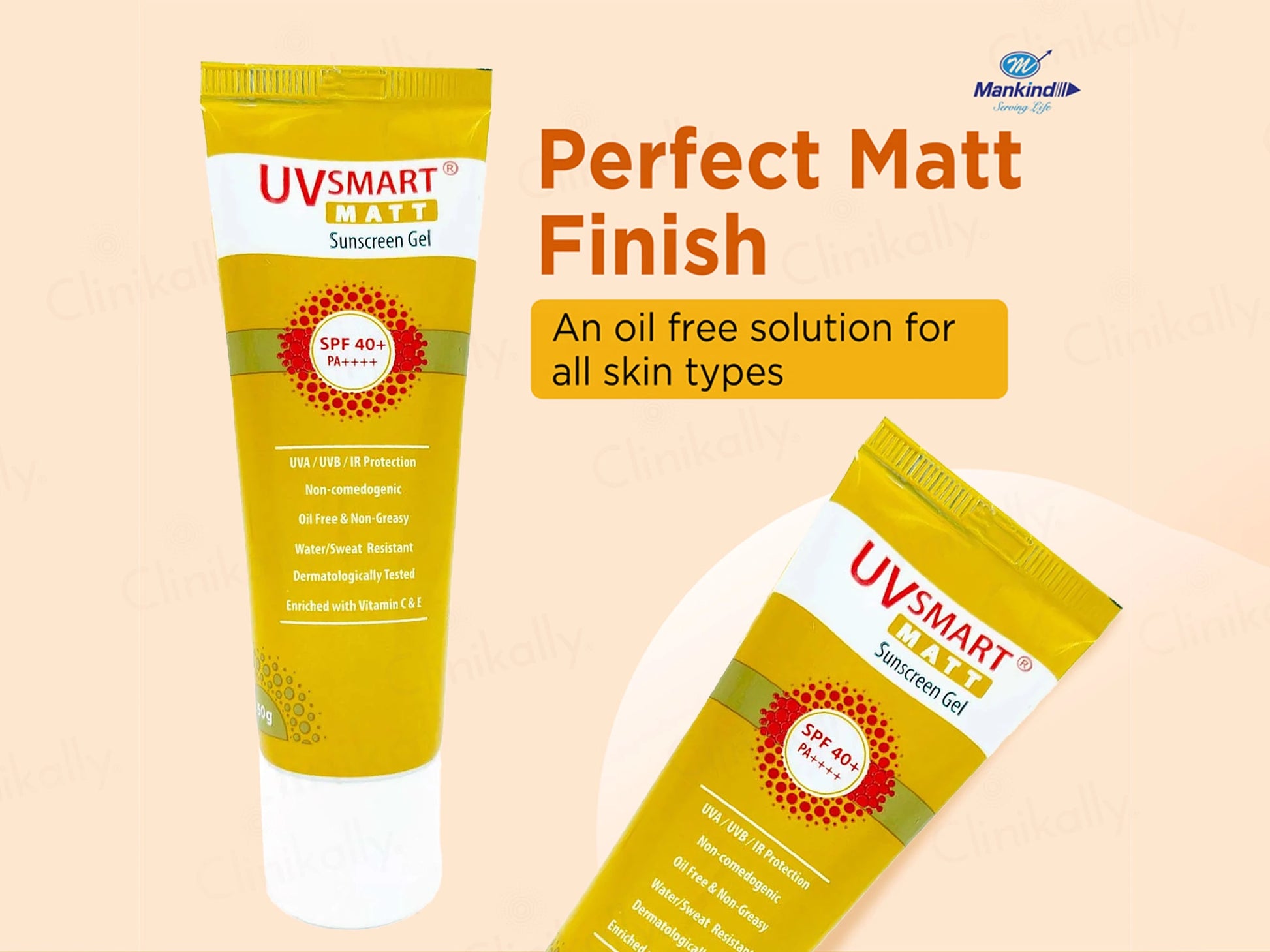 UVsmart Matt Sunscreen Gel SPF 40  PA