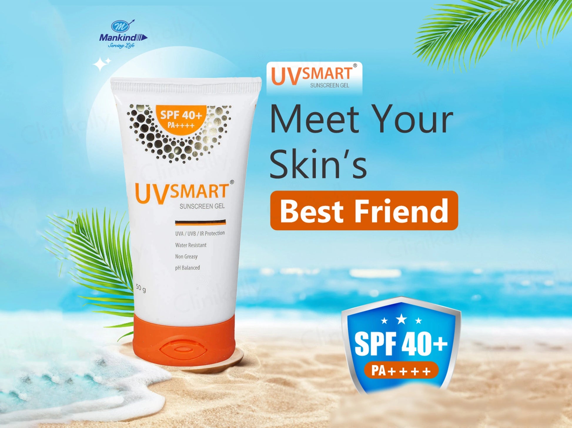 UVsmart Sunscreen SPF 40 PA Gel