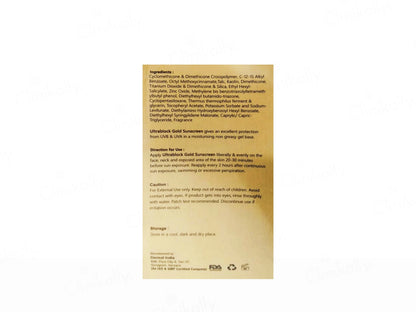 Ultrablock Gold Tinted Matte Finish Sunscreen Gel SPF 50 PA