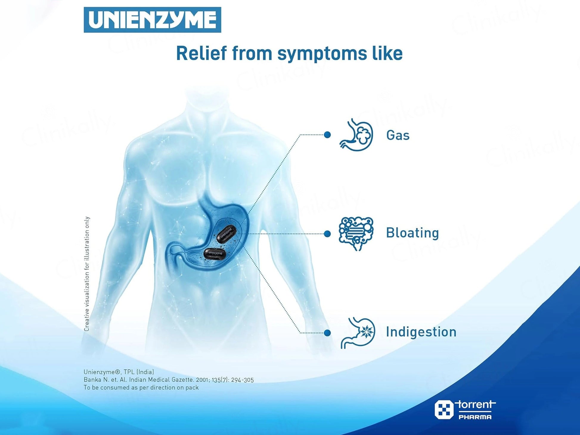 Unienzyme Tablet with Activated Charcoal