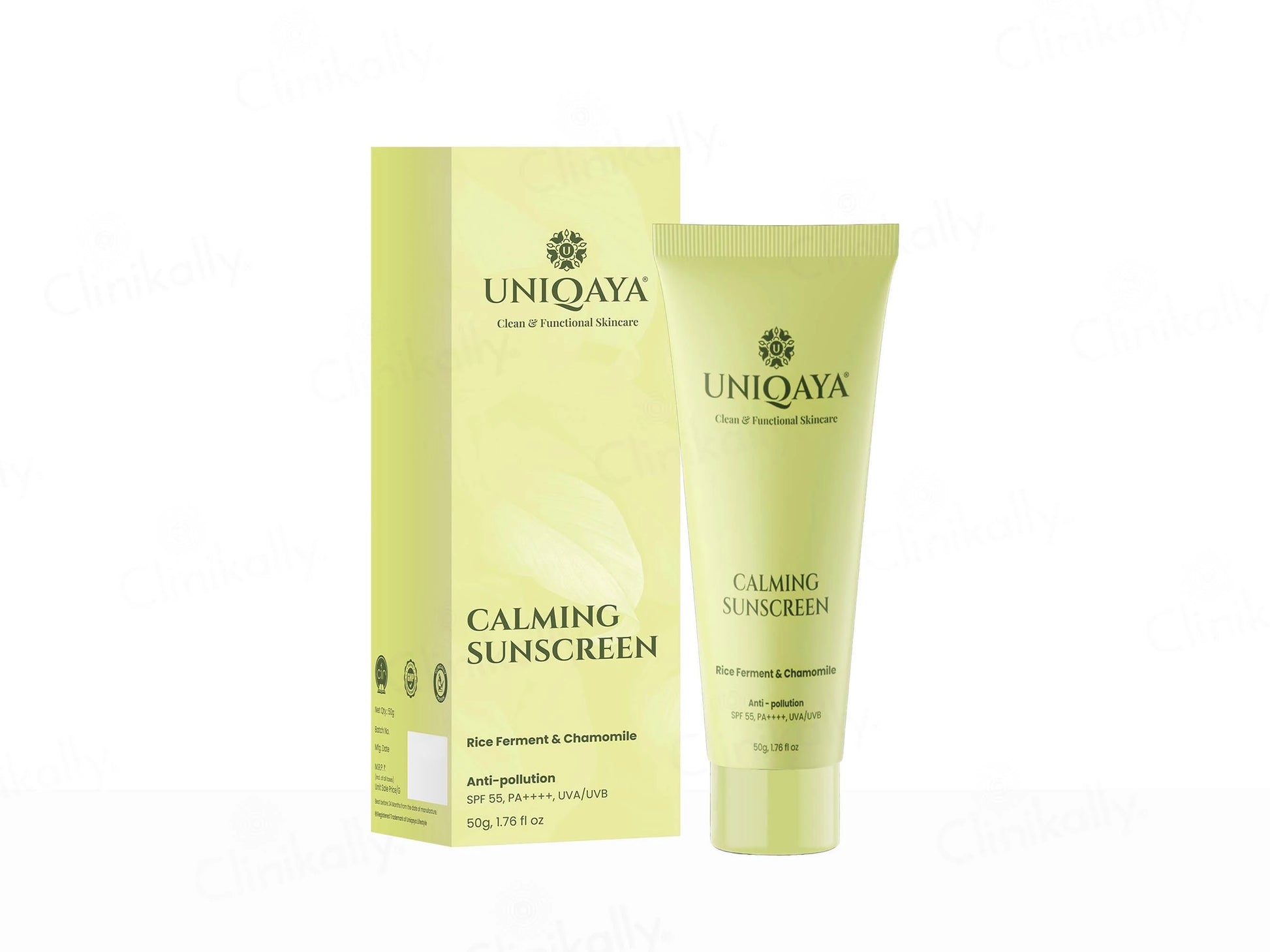 Uniqaya Calming Anti-Pollution Sunscreen SPF 55 PA