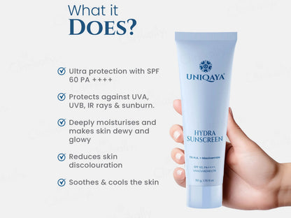 Uniqaya Hydra Sunscreen SPF 60 PA
