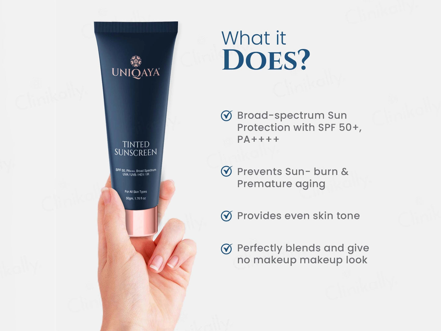 Uniqaya Tinted Sunscreen SPF 50 PA