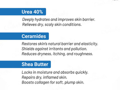 UreMF 40 Percent Urea Hand and  Foot Cream Gel
