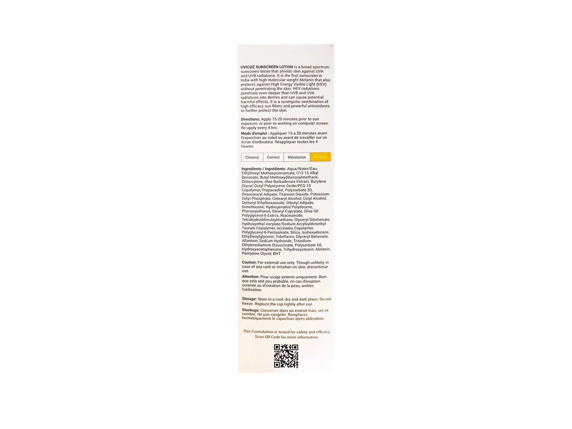 Uvicoz HEV Sunscreen Lotion SPF 50 PA