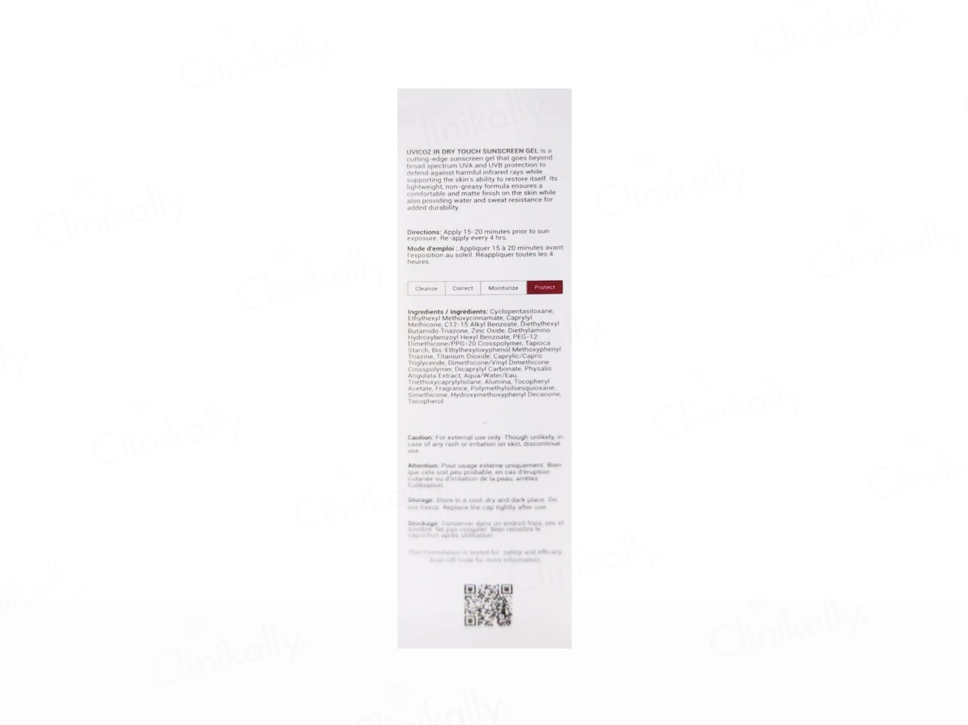 Uvicoz IR Ultra Matte Finish Dry Touch Sunscreen Gel SPF 50 PA