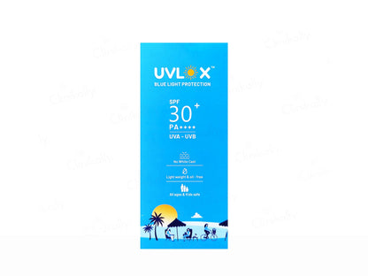 Uvlox Blue Light Protection Sunscreen SPF 30 PA