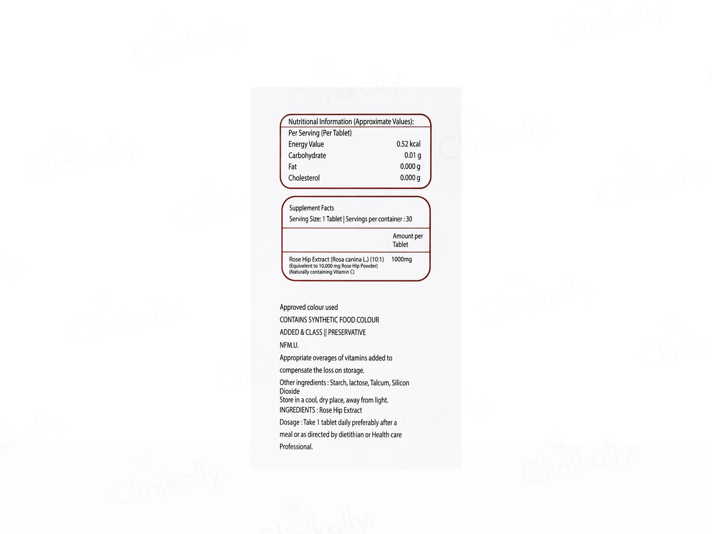 VC-Glow Vitamin C 1000mg Tablet