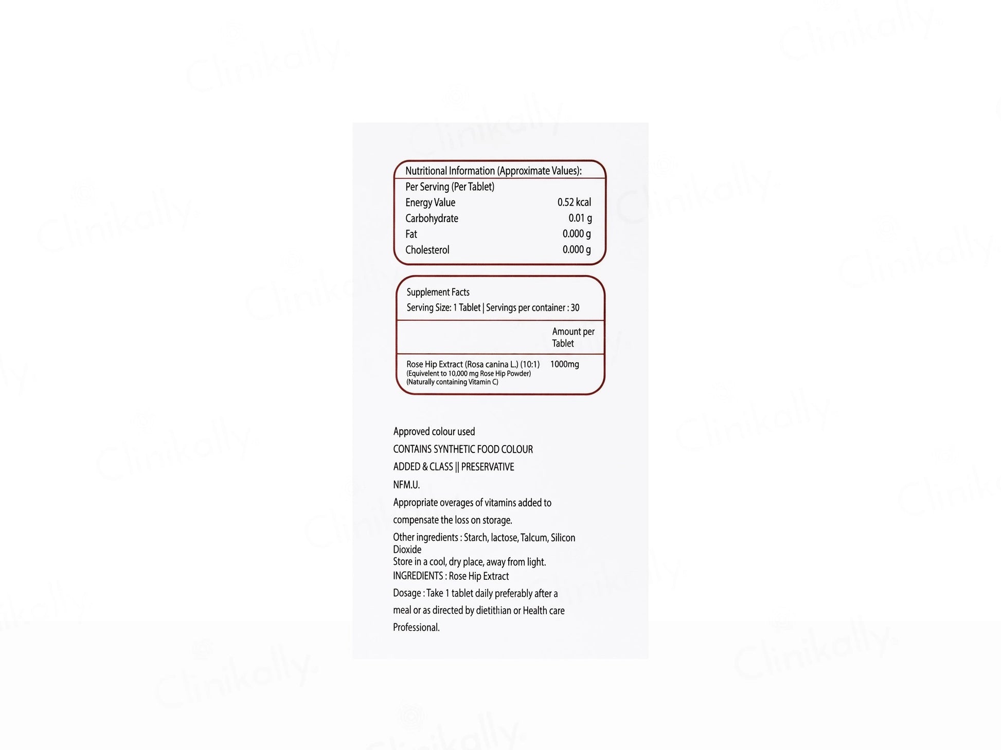 VC-Glow Vitamin C 1000mg Tablet