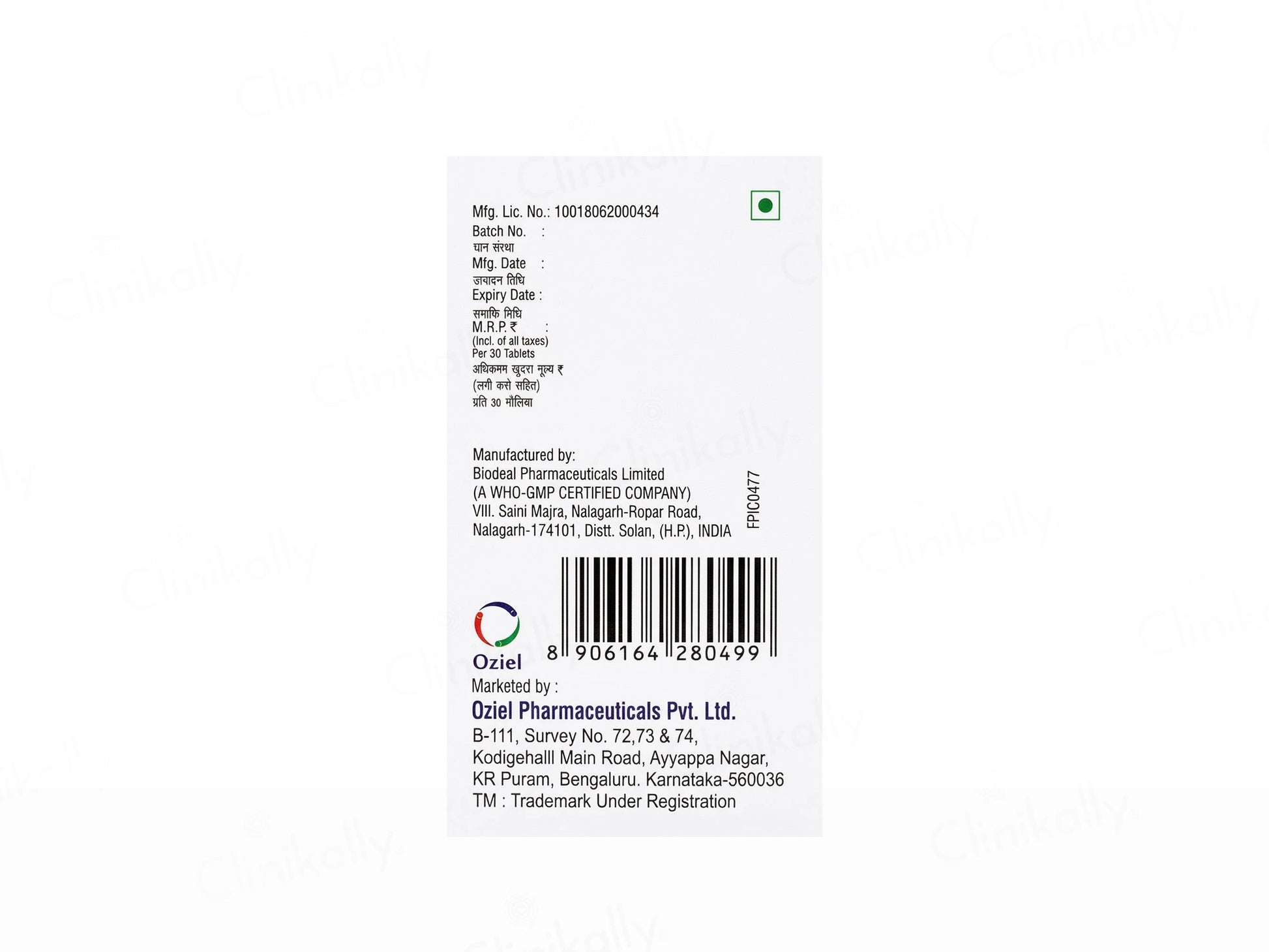VC-Glow Vitamin C 1000mg Tablet