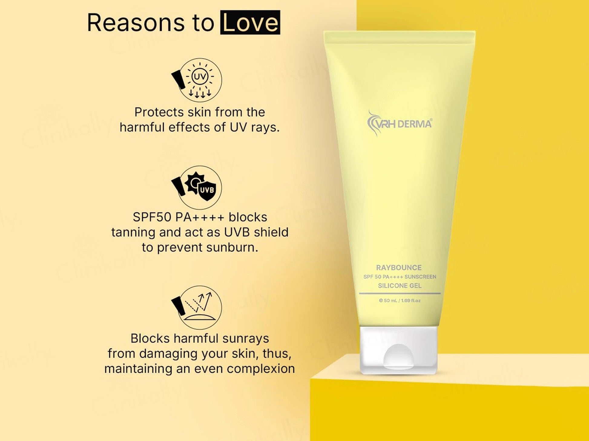 VRH Raybounce SSG 3 Silicone Sunscreen Gel SPF 50 PA