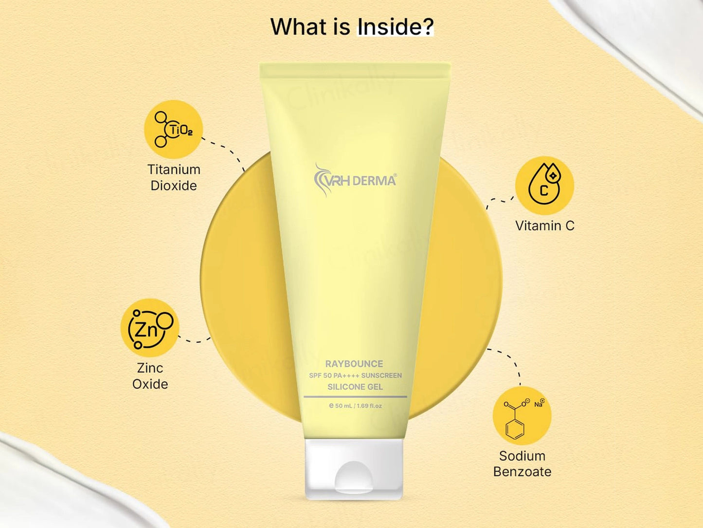 VRH Raybounce SSG 3 Silicone Sunscreen Gel SPF 50 PA
