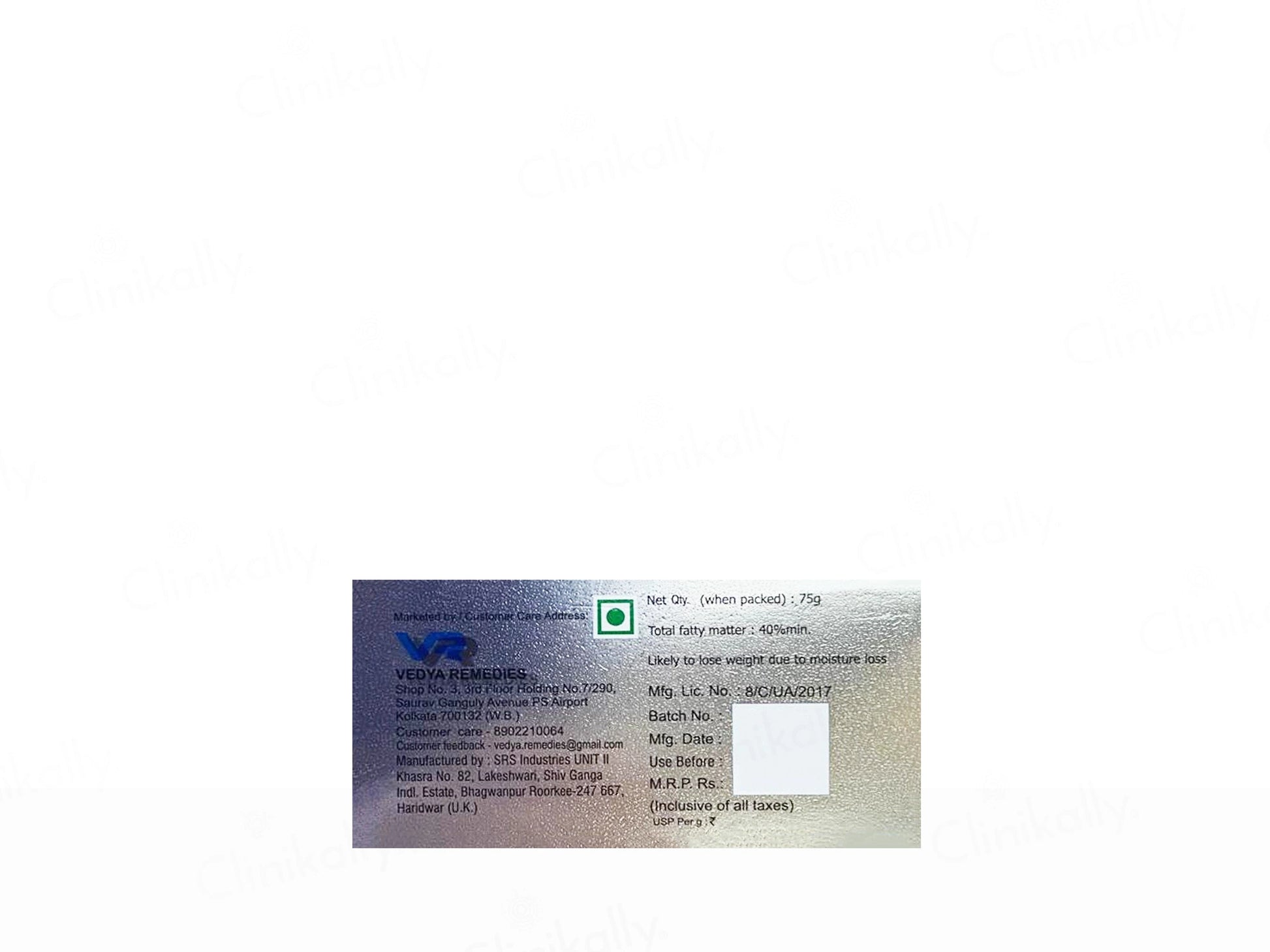 Vedadew Moisturizing Syndet Bar