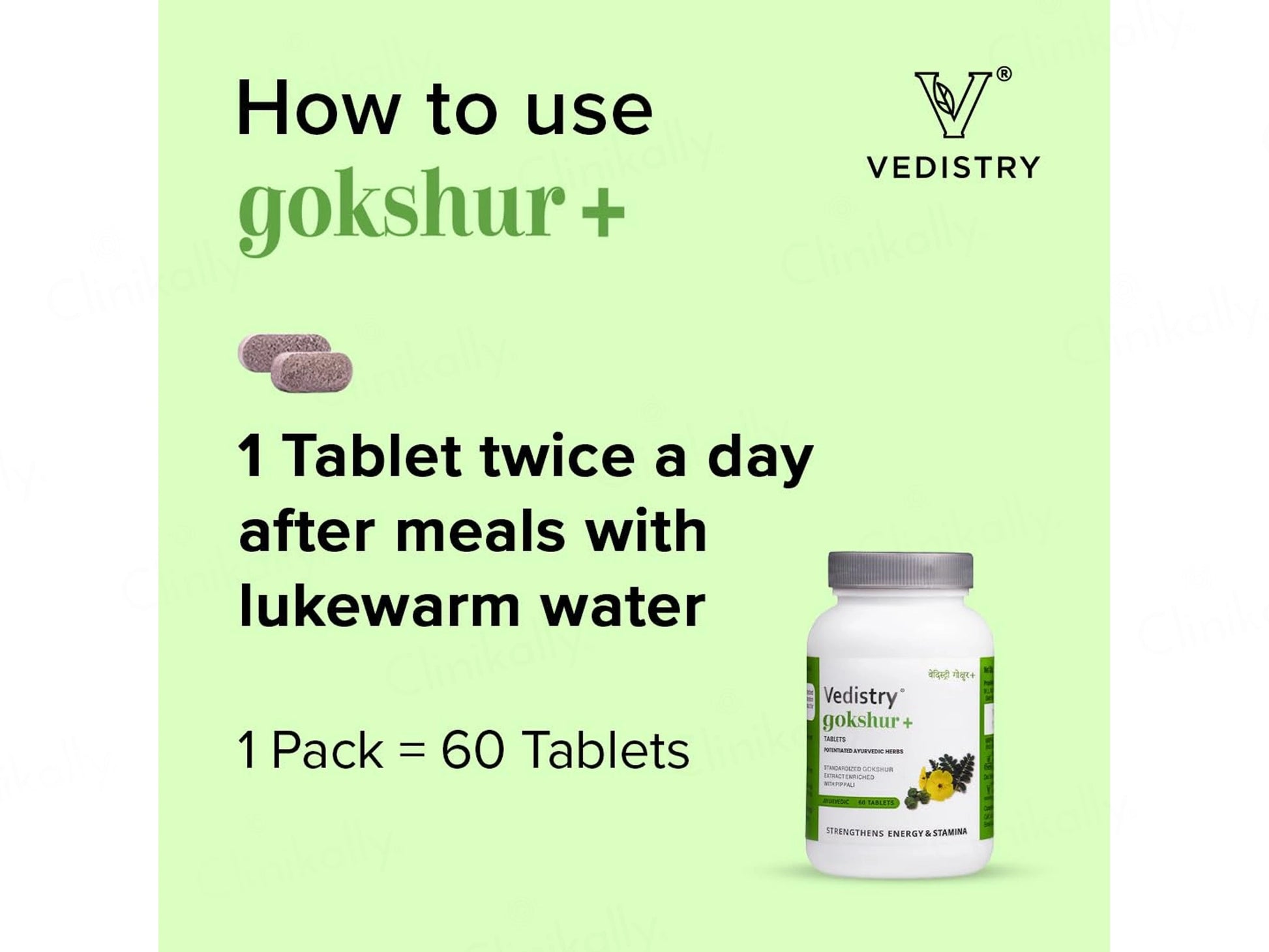 Vedistry Gokshur Ayurvedic Tablet