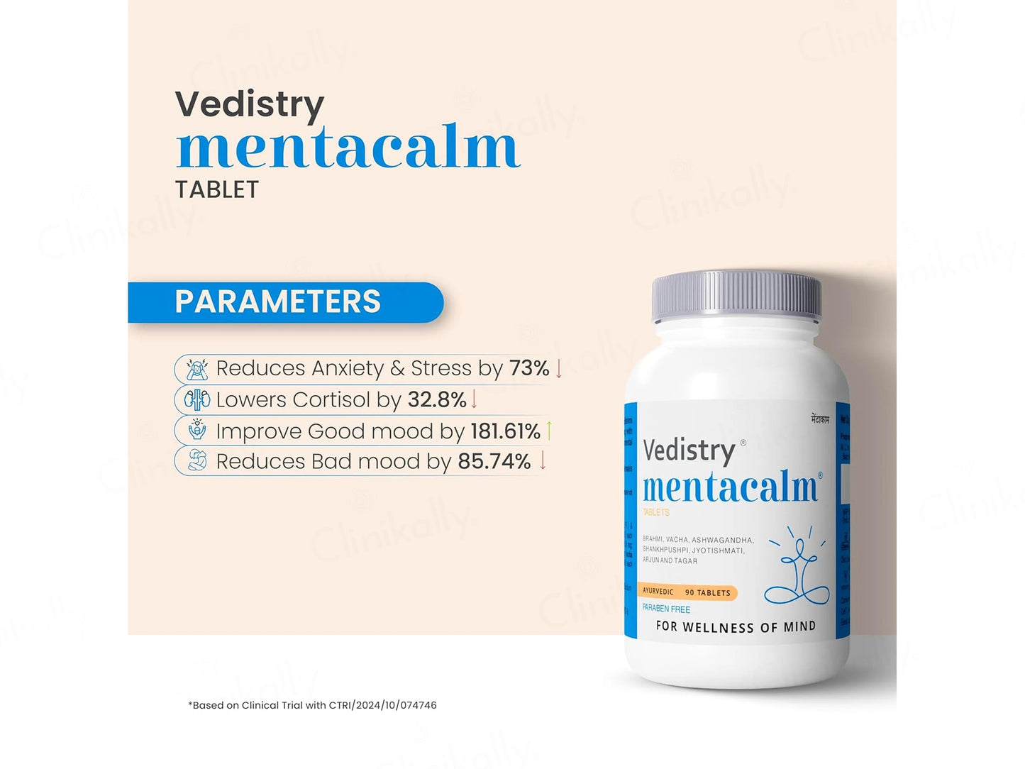 Vedistry Mentacalm Ayurvedic Tablet