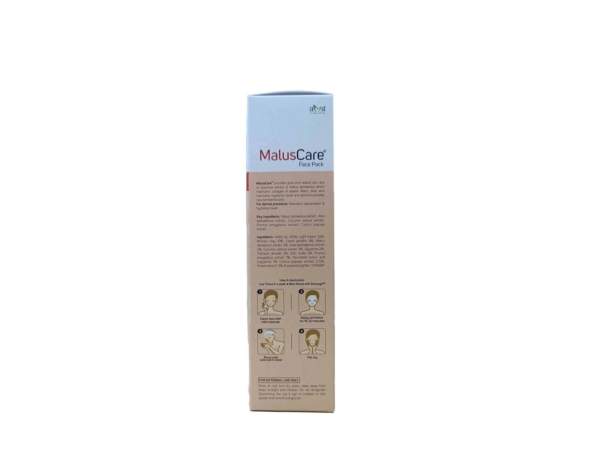 Vegetal MalusCare Face Pack For Glowing and  Radiant Face
