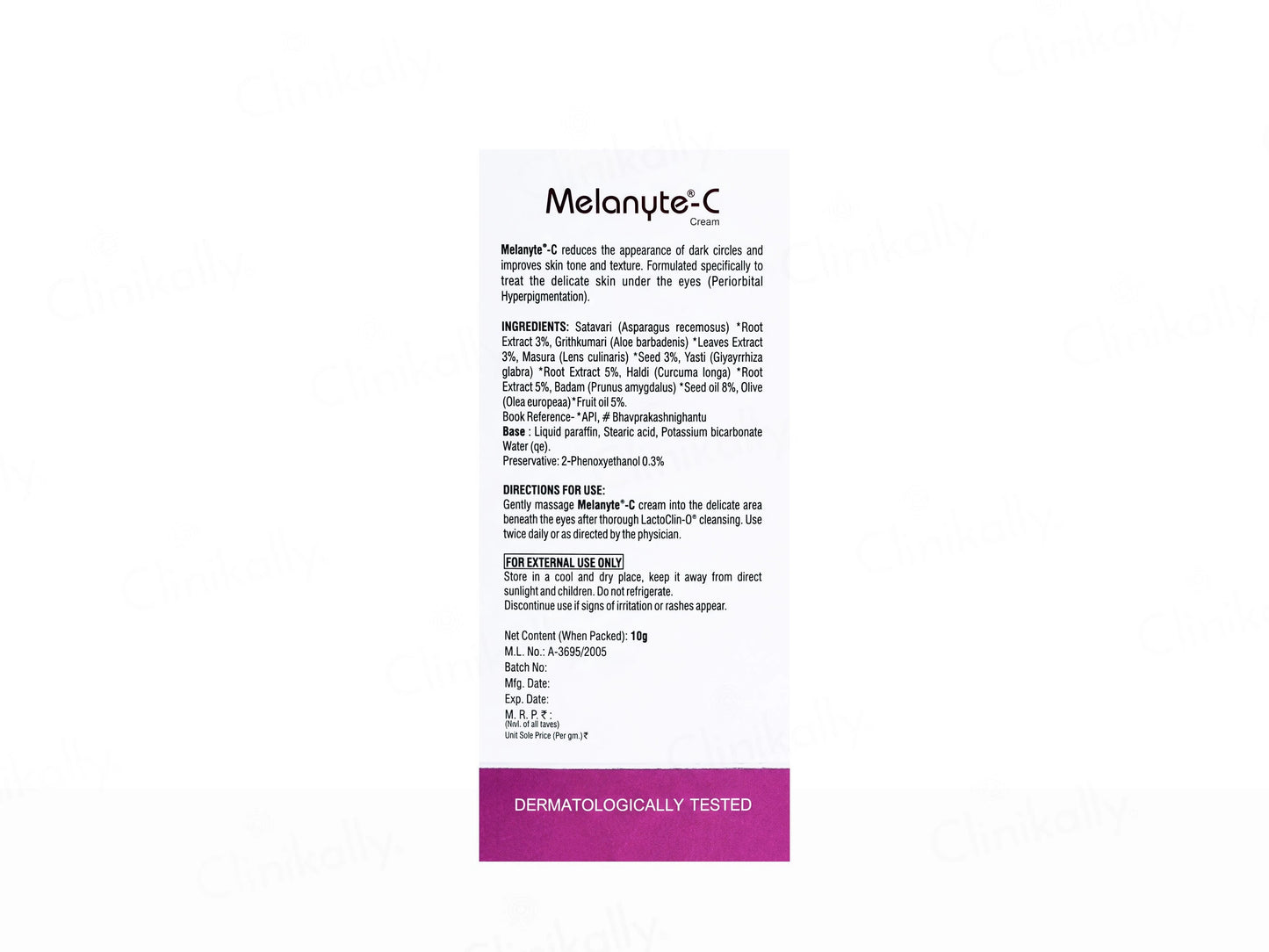 Vegetal Melanyte-C Under Eye Cream