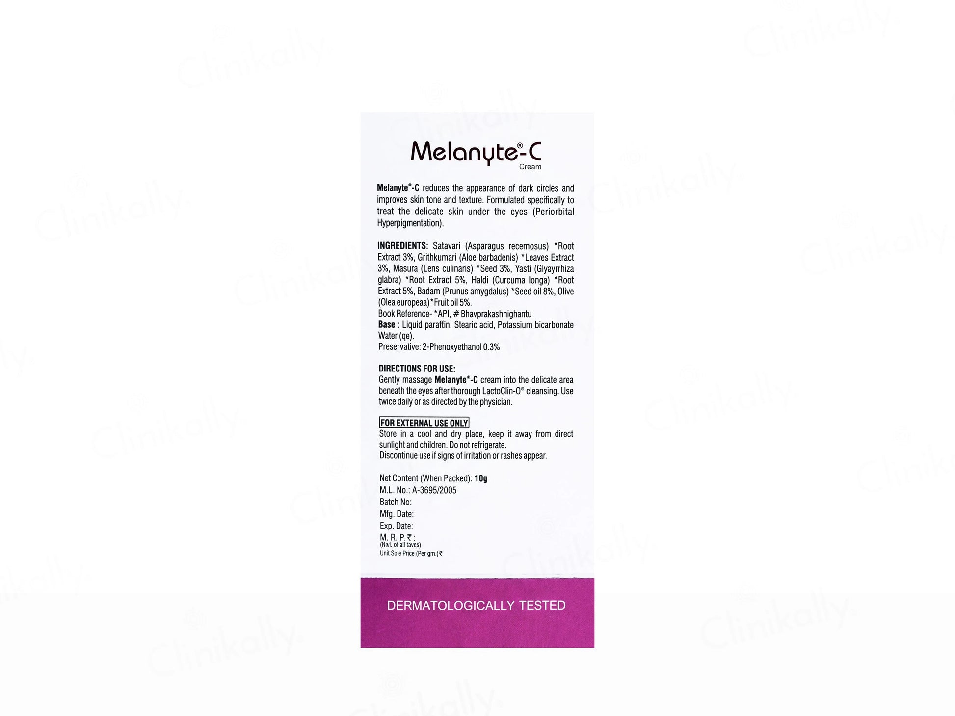 Vegetal Melanyte-C Under Eye Cream