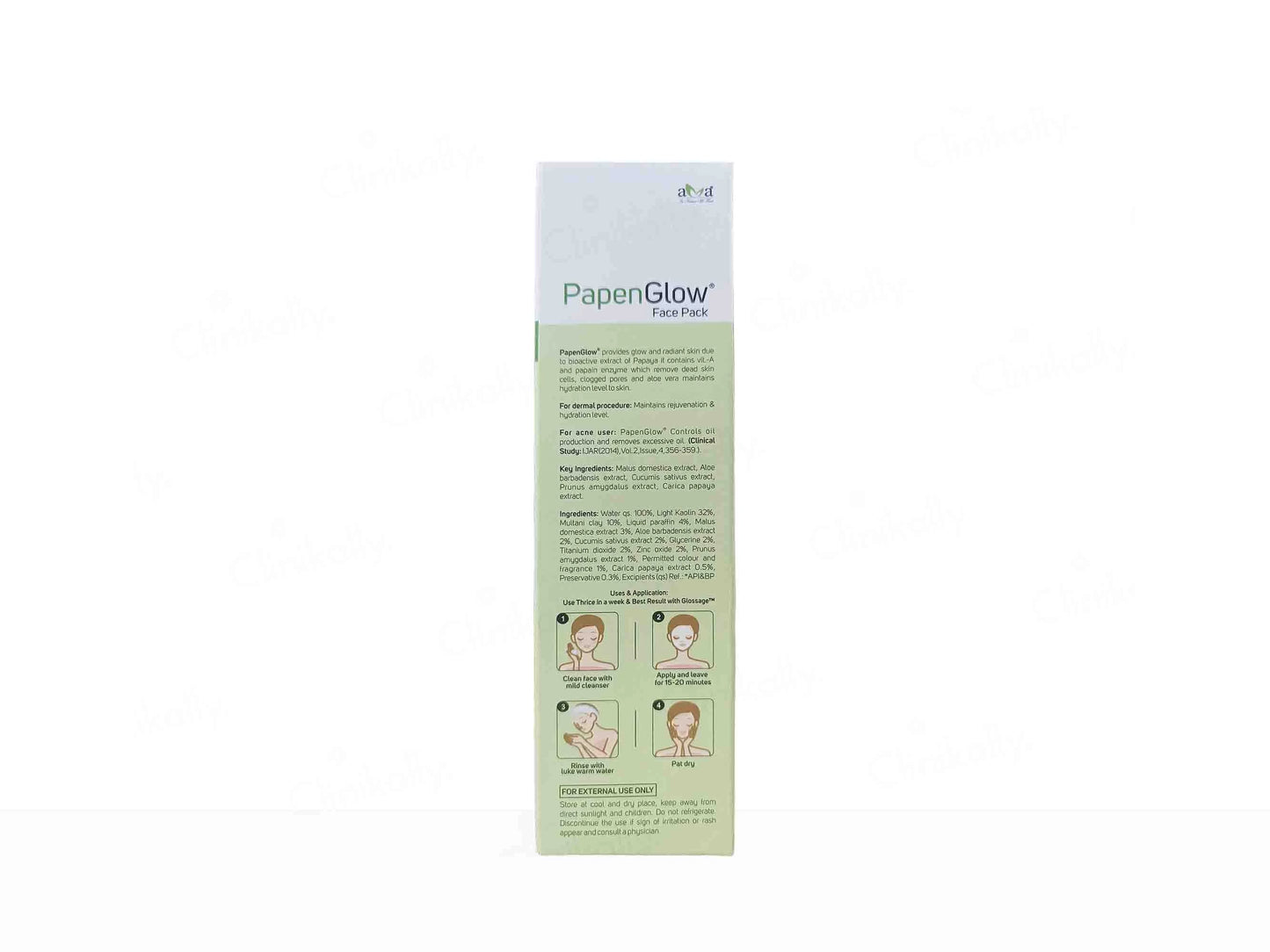 Vegetal PapenGlow Face Pack For Glowing and  Radiant Face