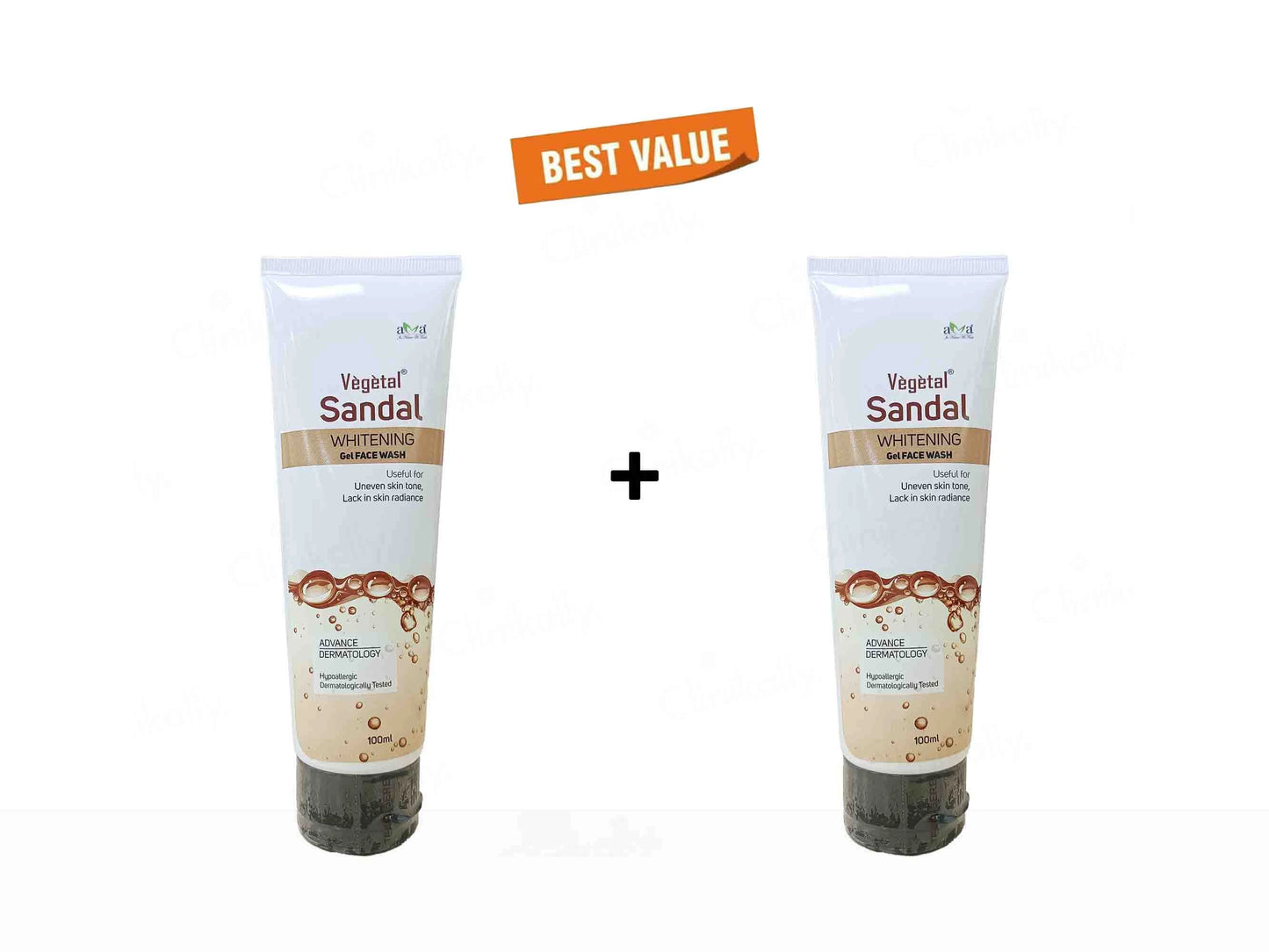 Vegetal Sandal Whitening Gel Face Wash