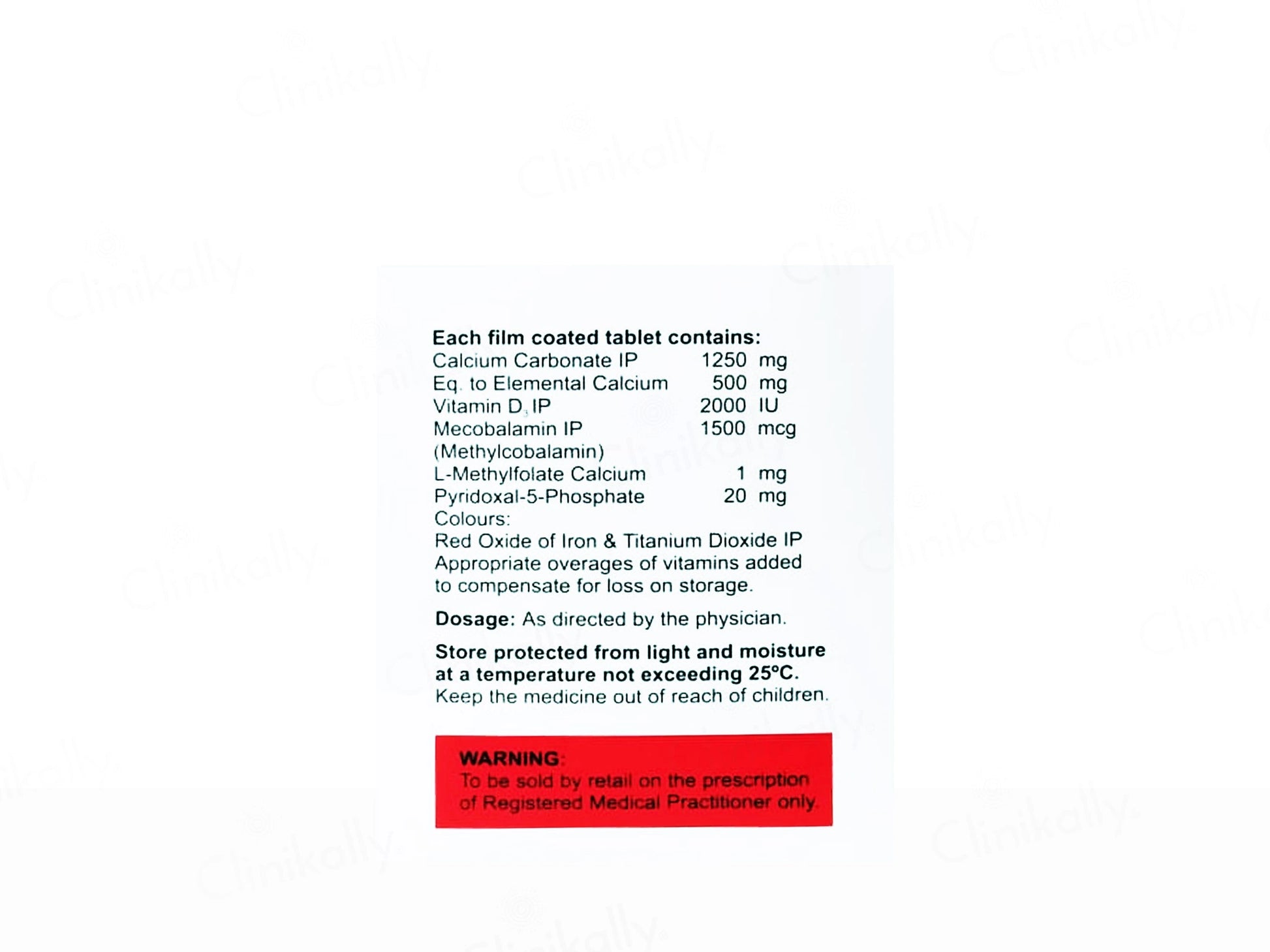 Vehycal XT Health Supplement Tablet