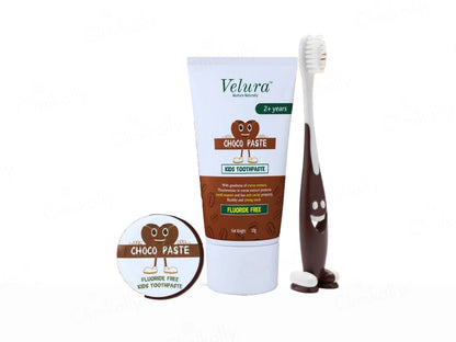 Velura Choco Paste Kids Toothpaste Kit