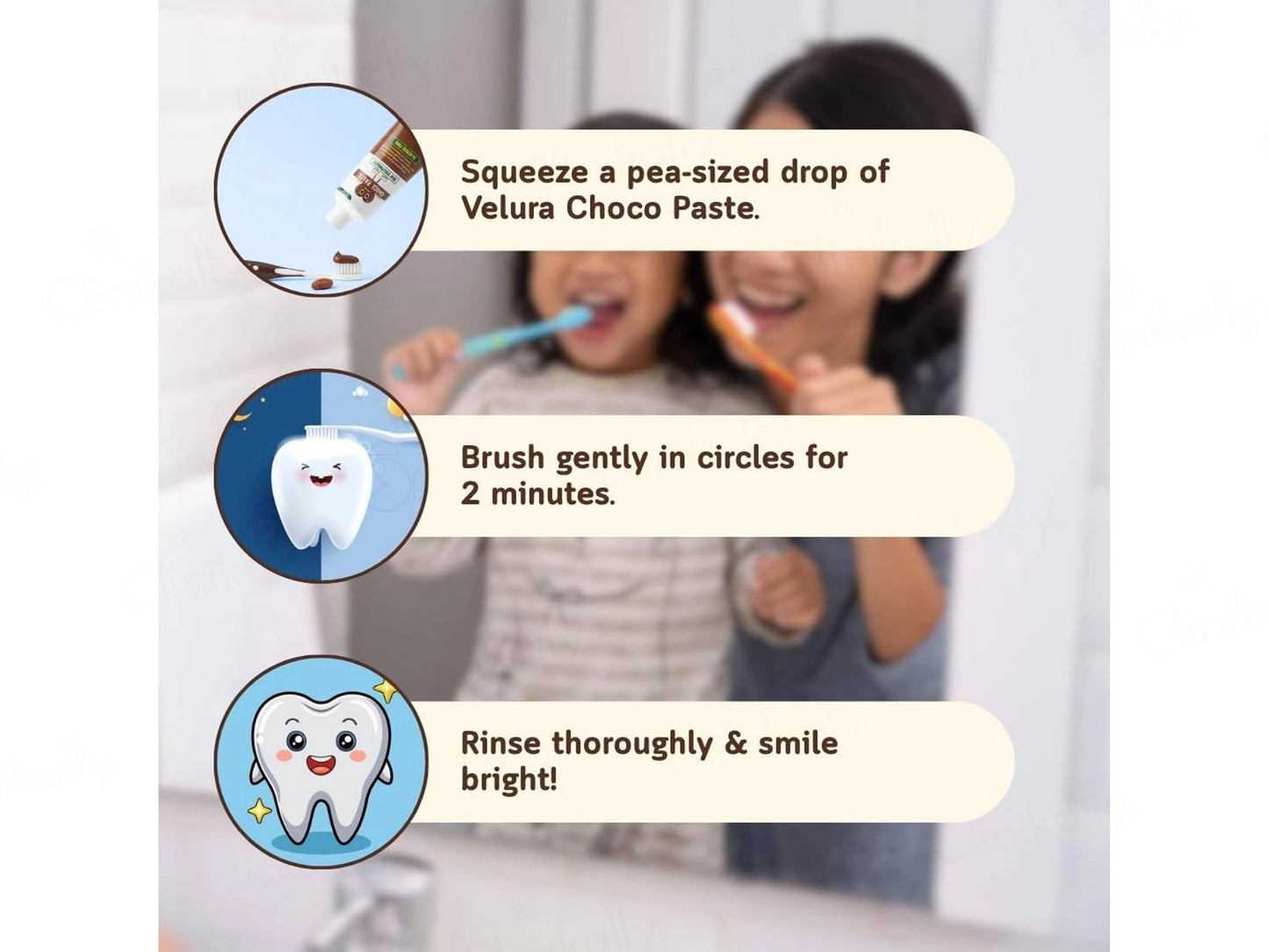 Velura Choco Paste Kids Toothpaste Kit