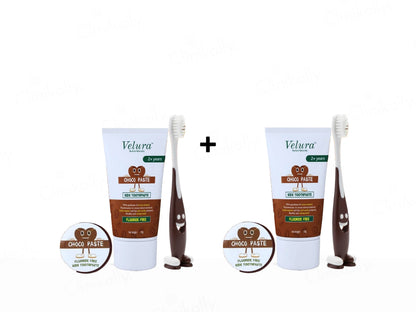 Velura Choco Paste Kids Toothpaste Kit
