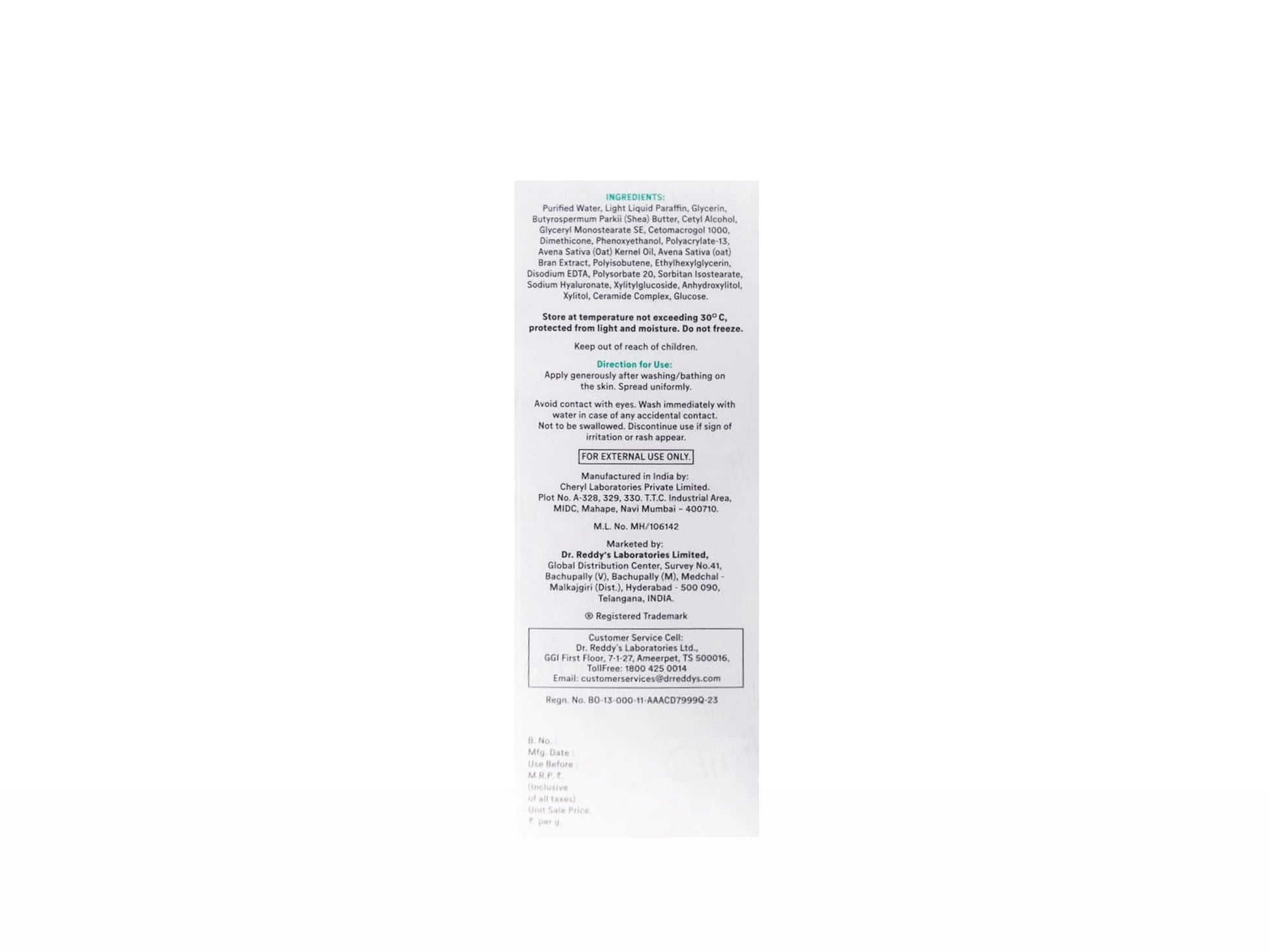Venusia CeraPlus Skin Repair and Hydrating Lotion