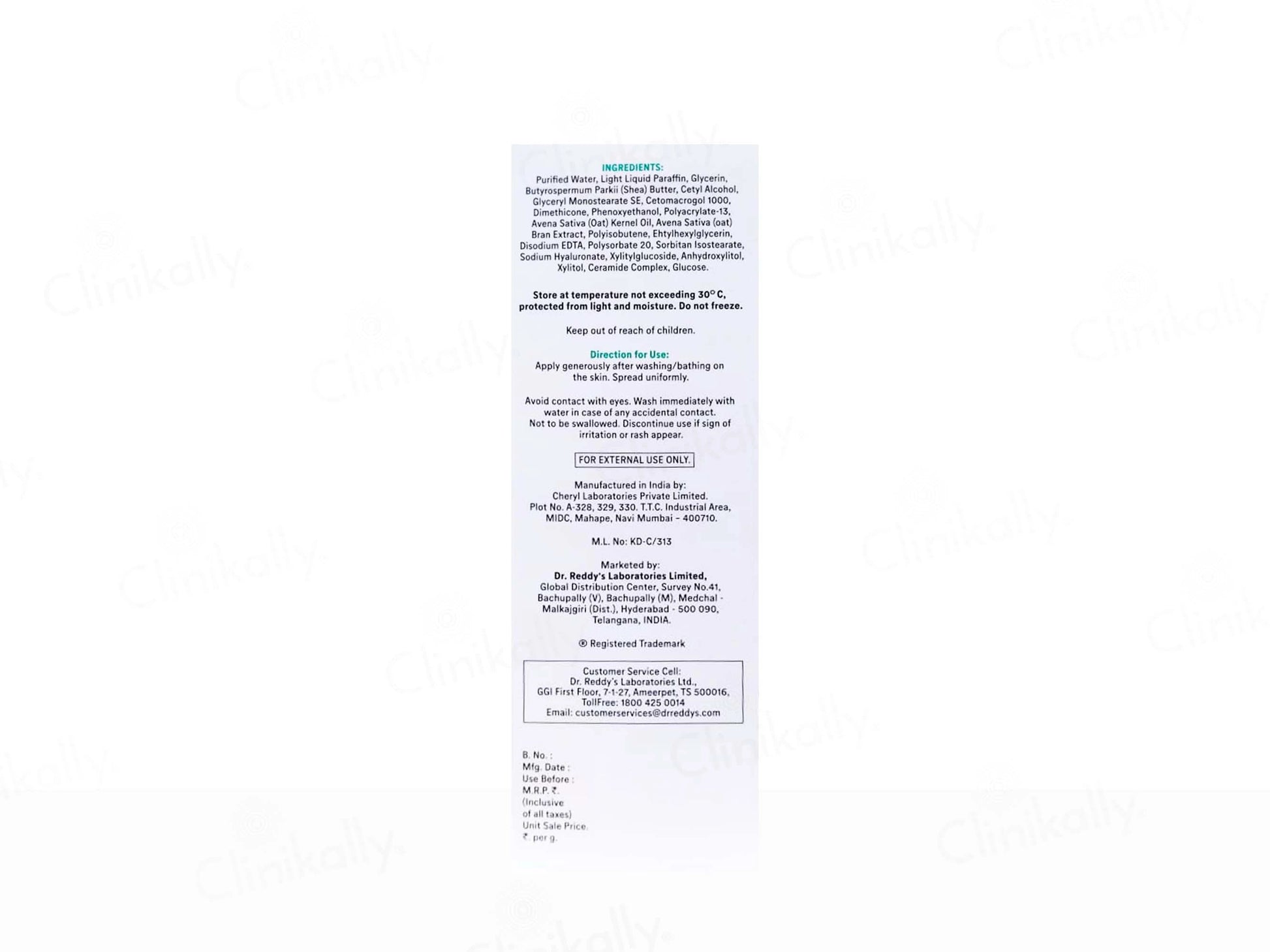 Venusia CeraPlus Skin Repair and Hydrating Lotion