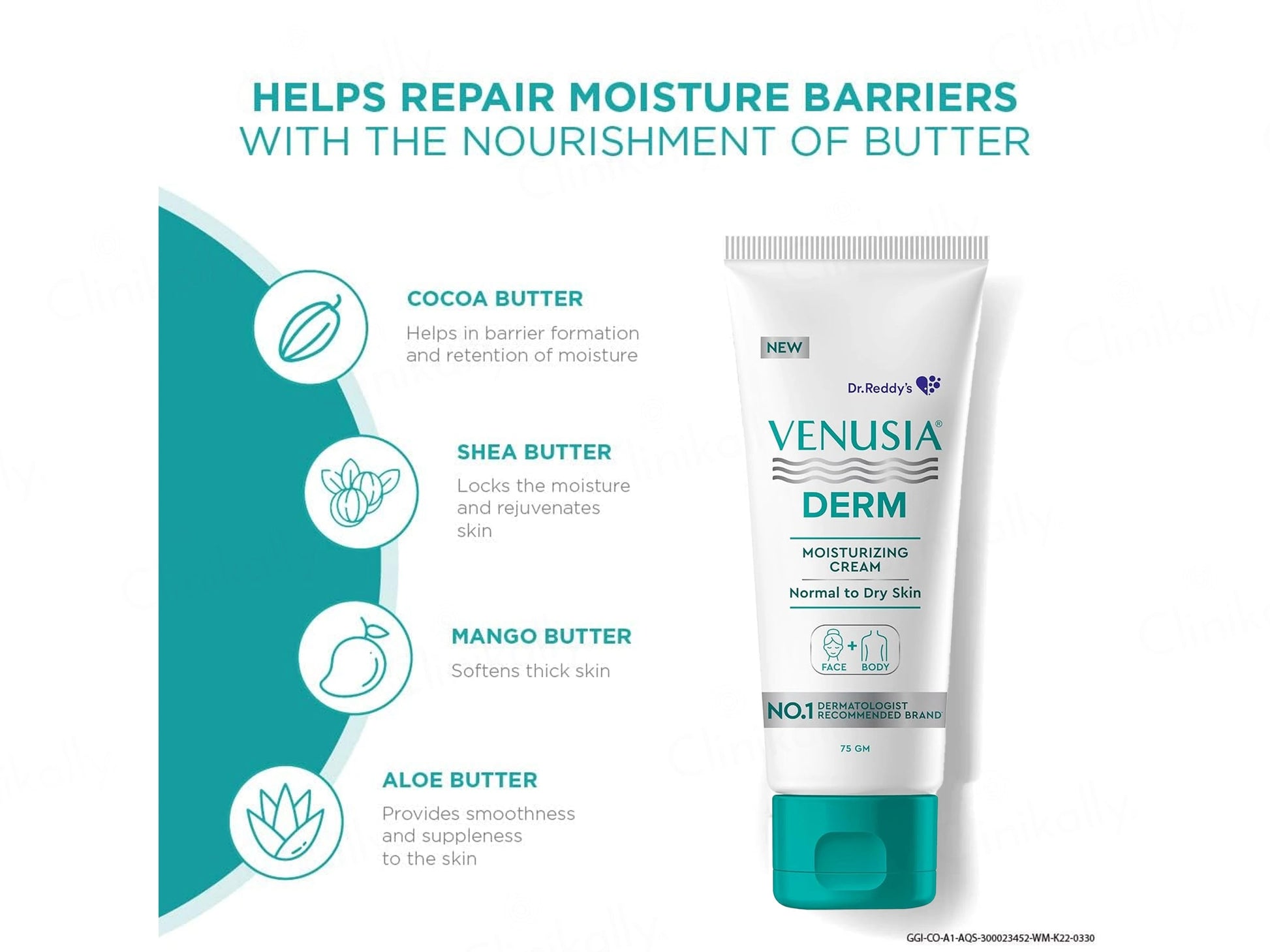 Venusia Derm Face and  Body Moisturizing Cream