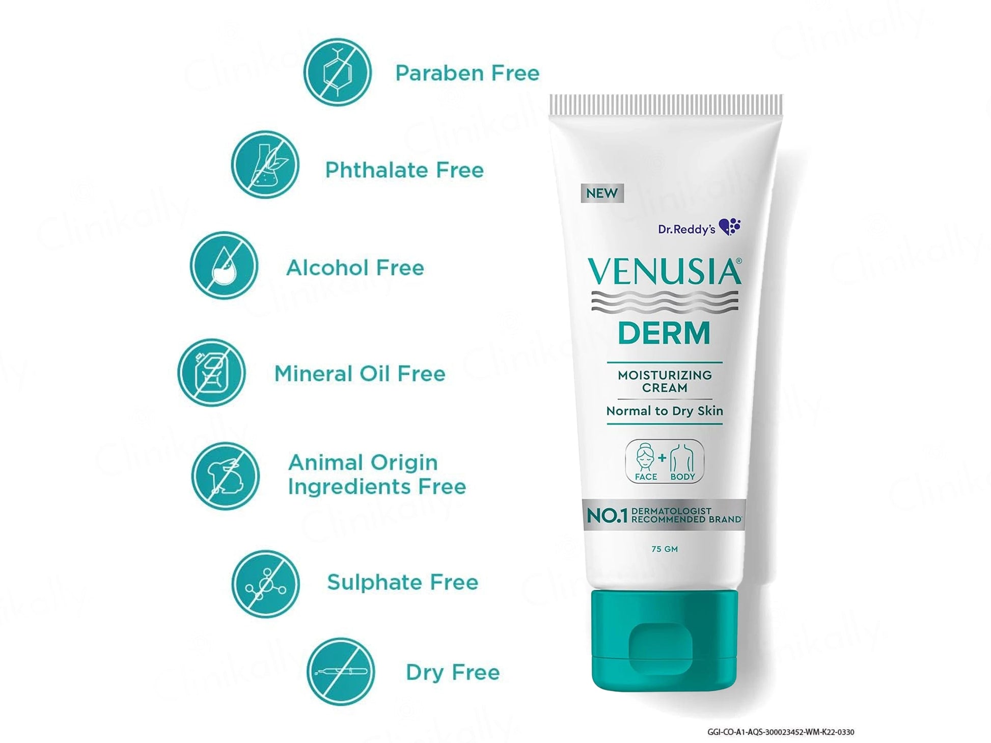 Venusia Derm Face and  Body Moisturizing Cream
