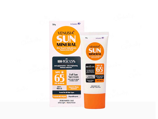 Venusia Sun Mineral Dry Touch Sunscreen Gel SPF 65 PA