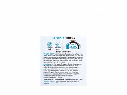 Venusia Ureka Exfoliating and  Anti-itch Moisturizing Cream