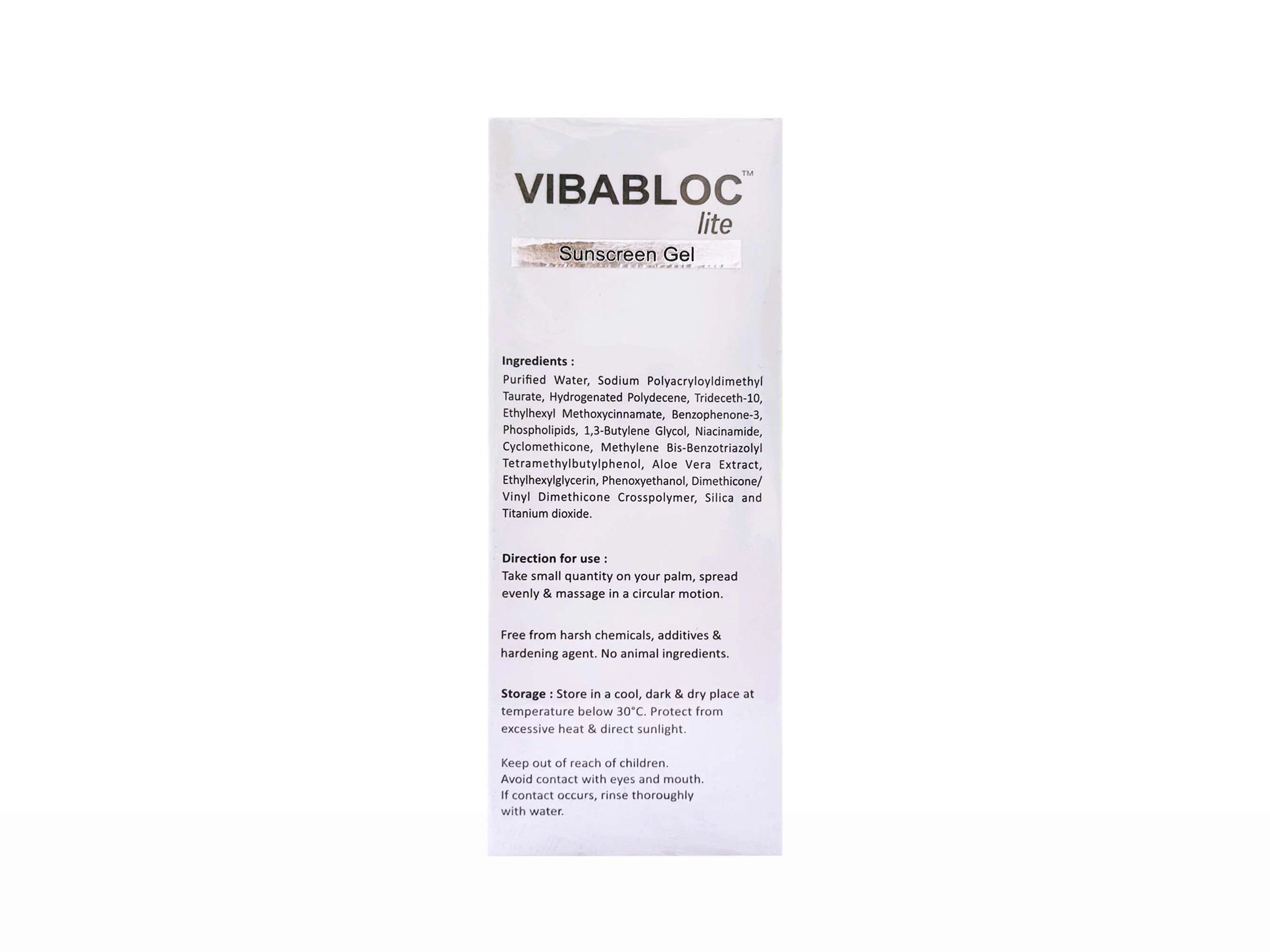 Vibabloc Lite Sunscreen Gel SPF 30 PA